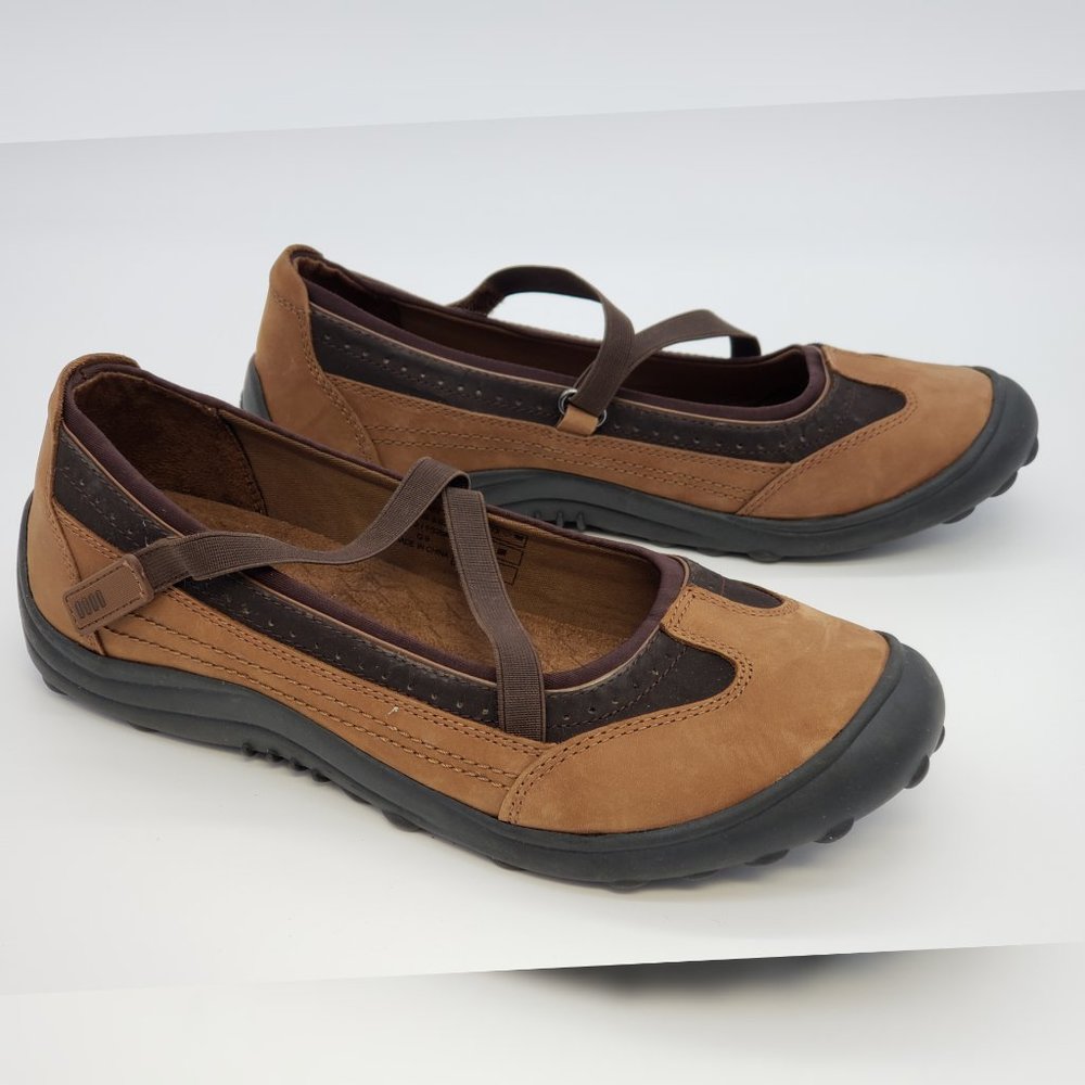 Lands End Mary Jane Brown Shoes - Picture 2 of 6